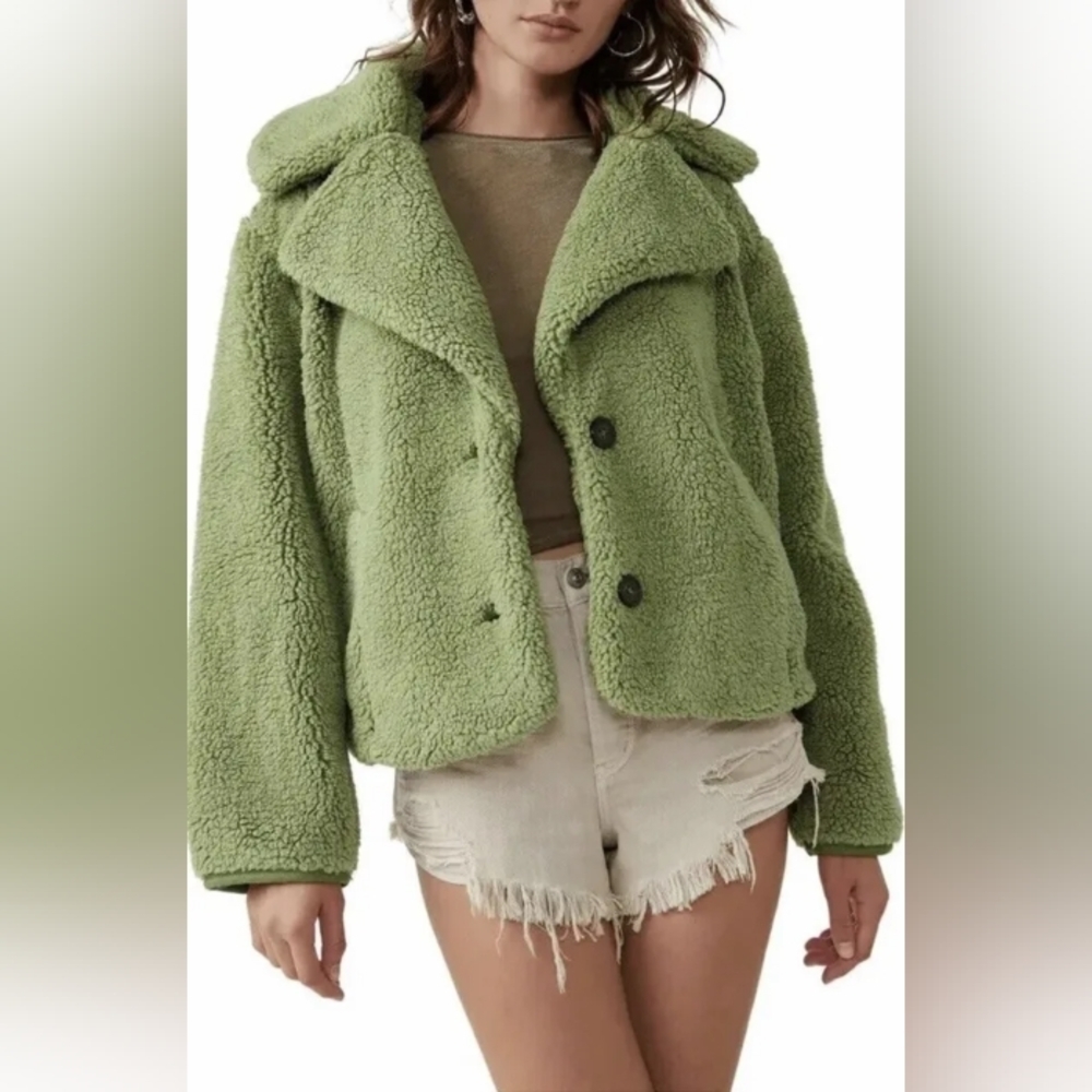 NWT Free People Joplin Cozy Teddy Jacket 🧸 $198 Medium - Picture 2 of 15